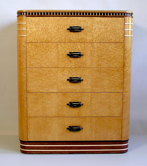 Birdseye Maple Art Deco Dresser