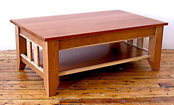 mission style television table