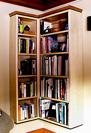 corner bookcase